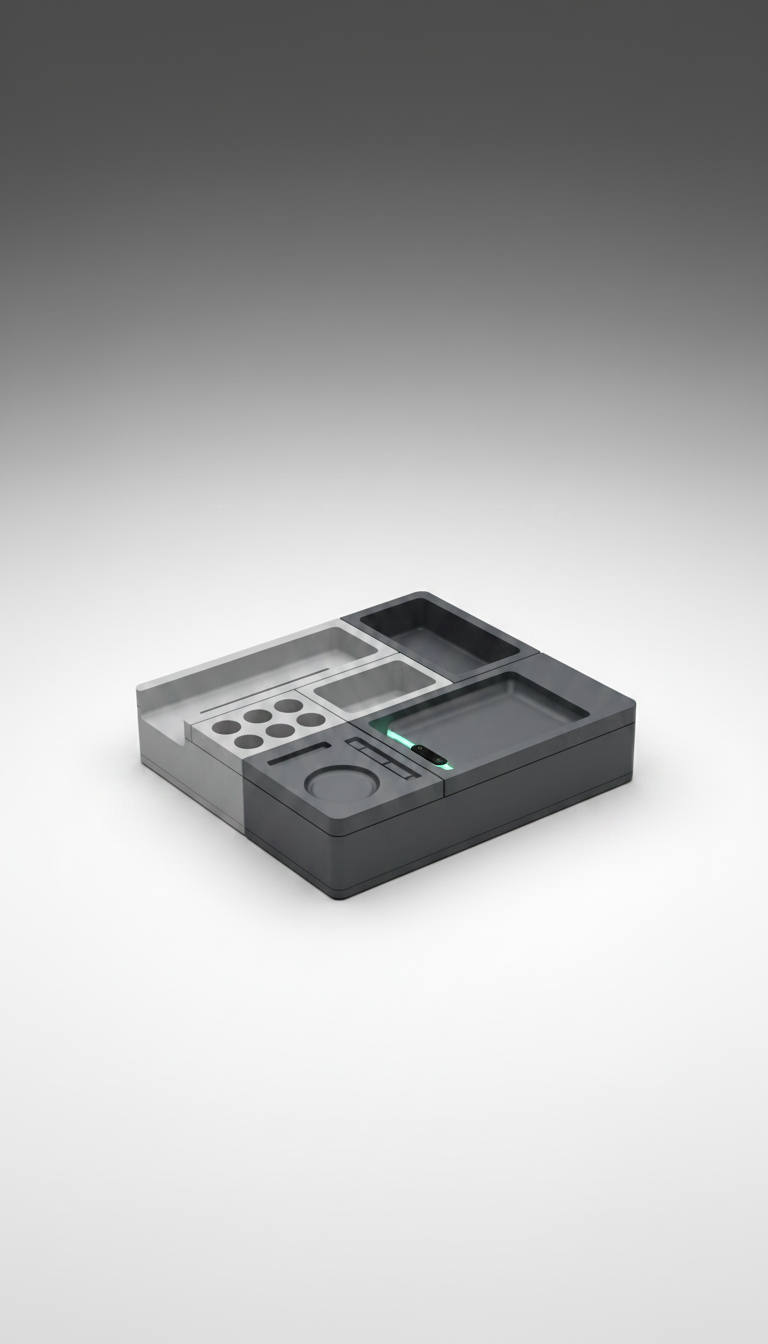 Alternate angle view of Modular Console Organizer Tray