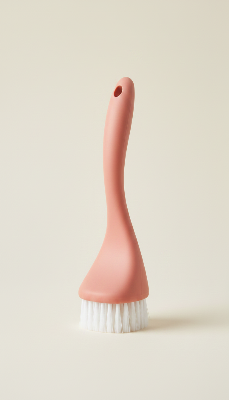 Alternate angle view of Ergonomic Bathroom Scrubbing Brush